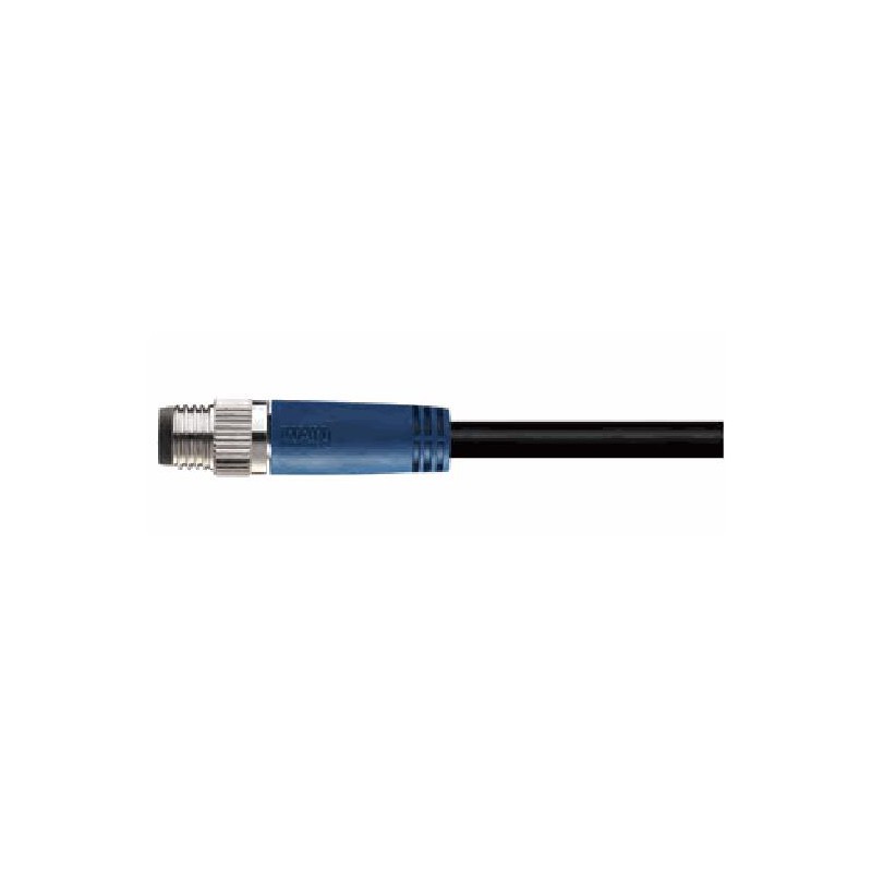 Connecteur mâle M8, 5 pol., codage B IP67, 4A, non-blindé